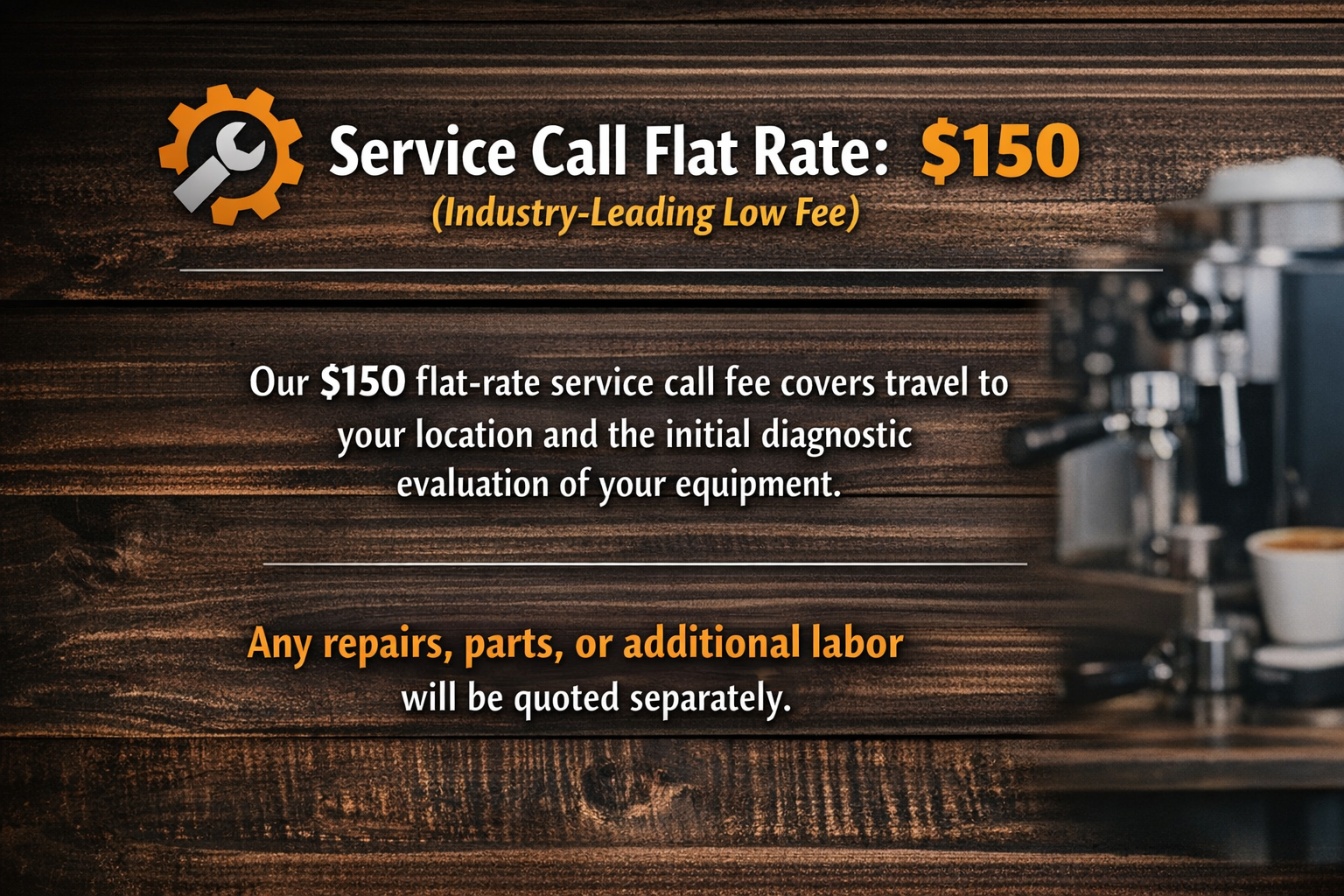 Flat Rate Service Call