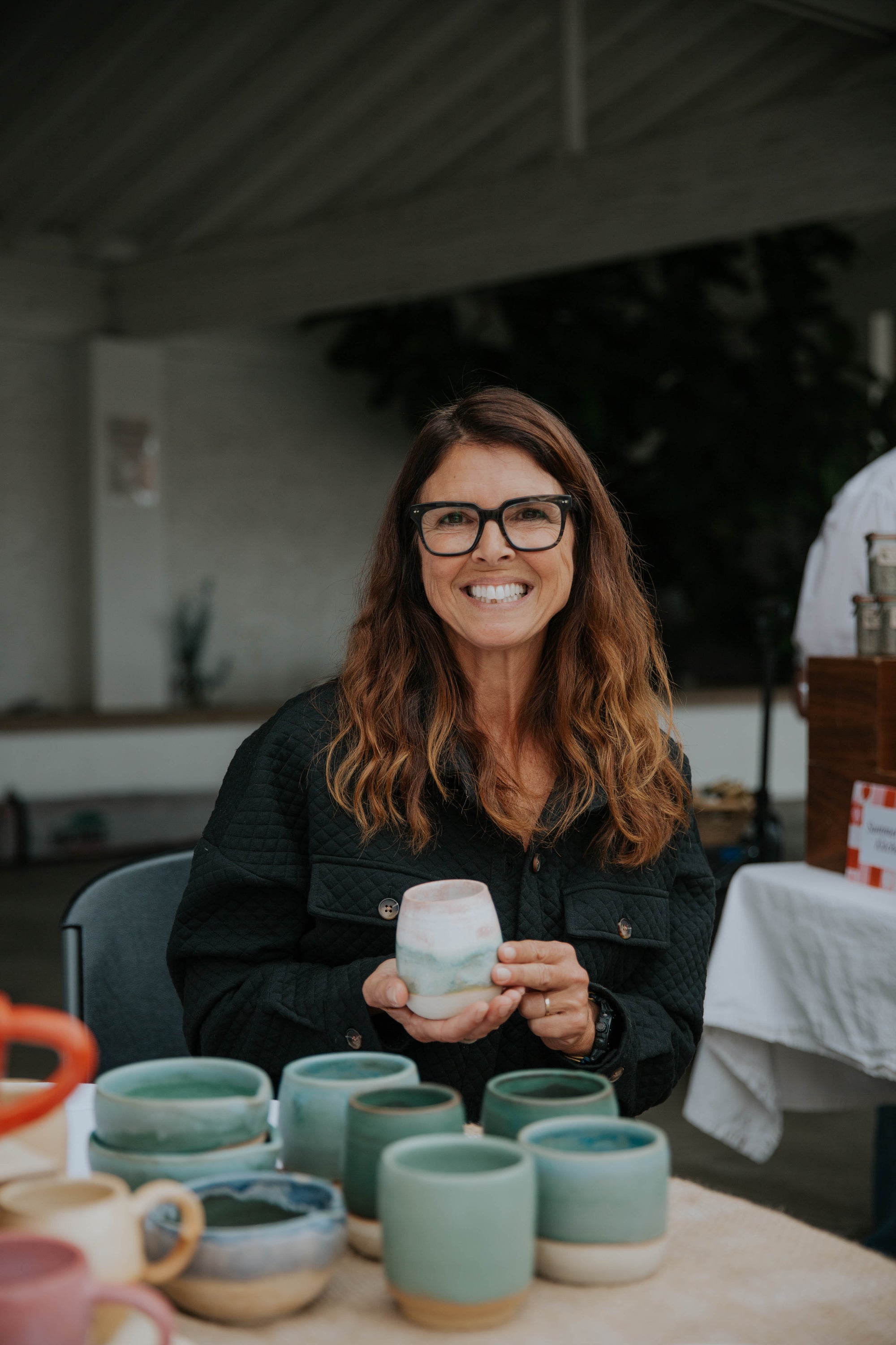 Custom Ceramic Cafe Cup Set of 30 - Costa Mesa Native