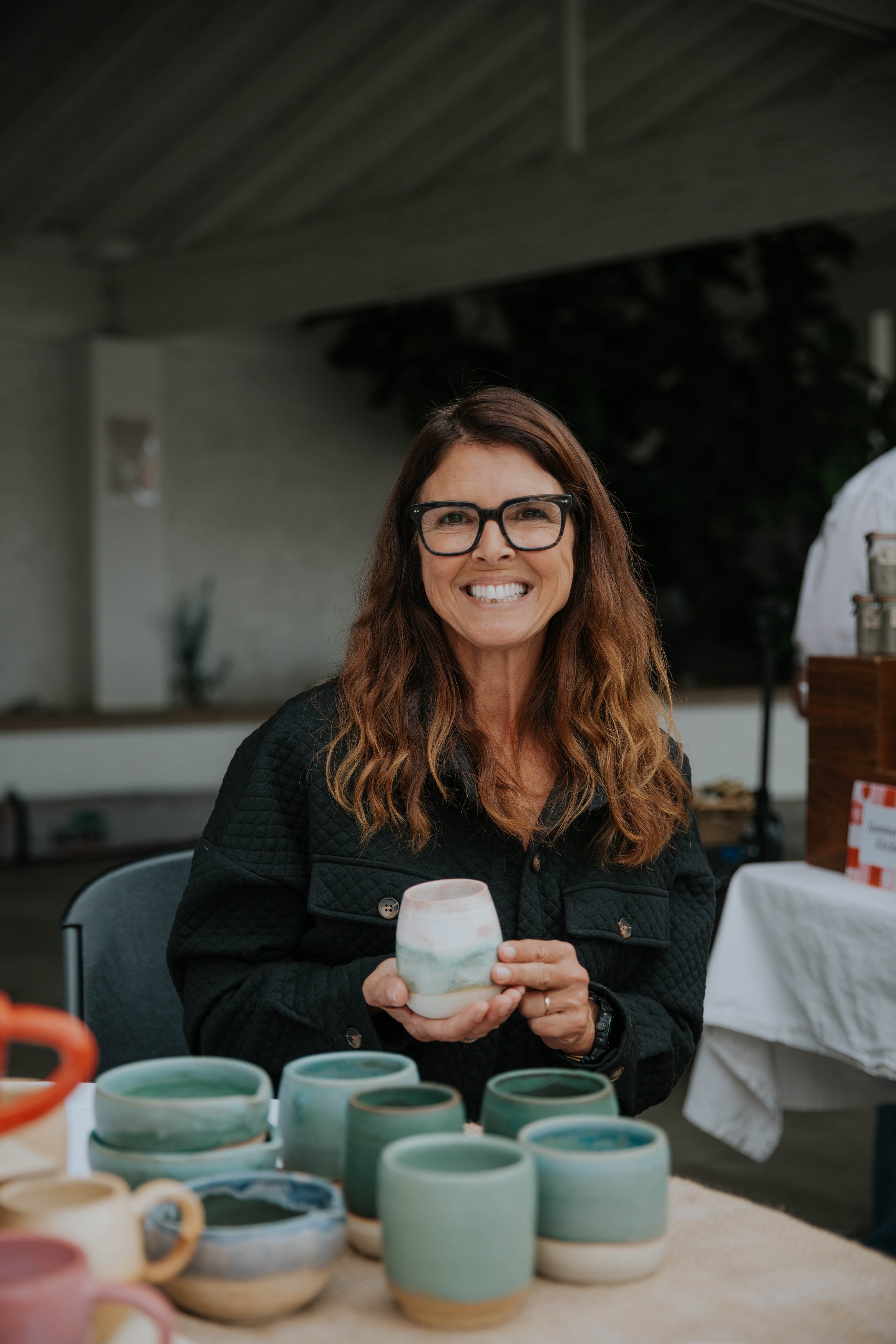 Custom Ceramic Cafe Cup Set of 30 - Costa Mesa Native