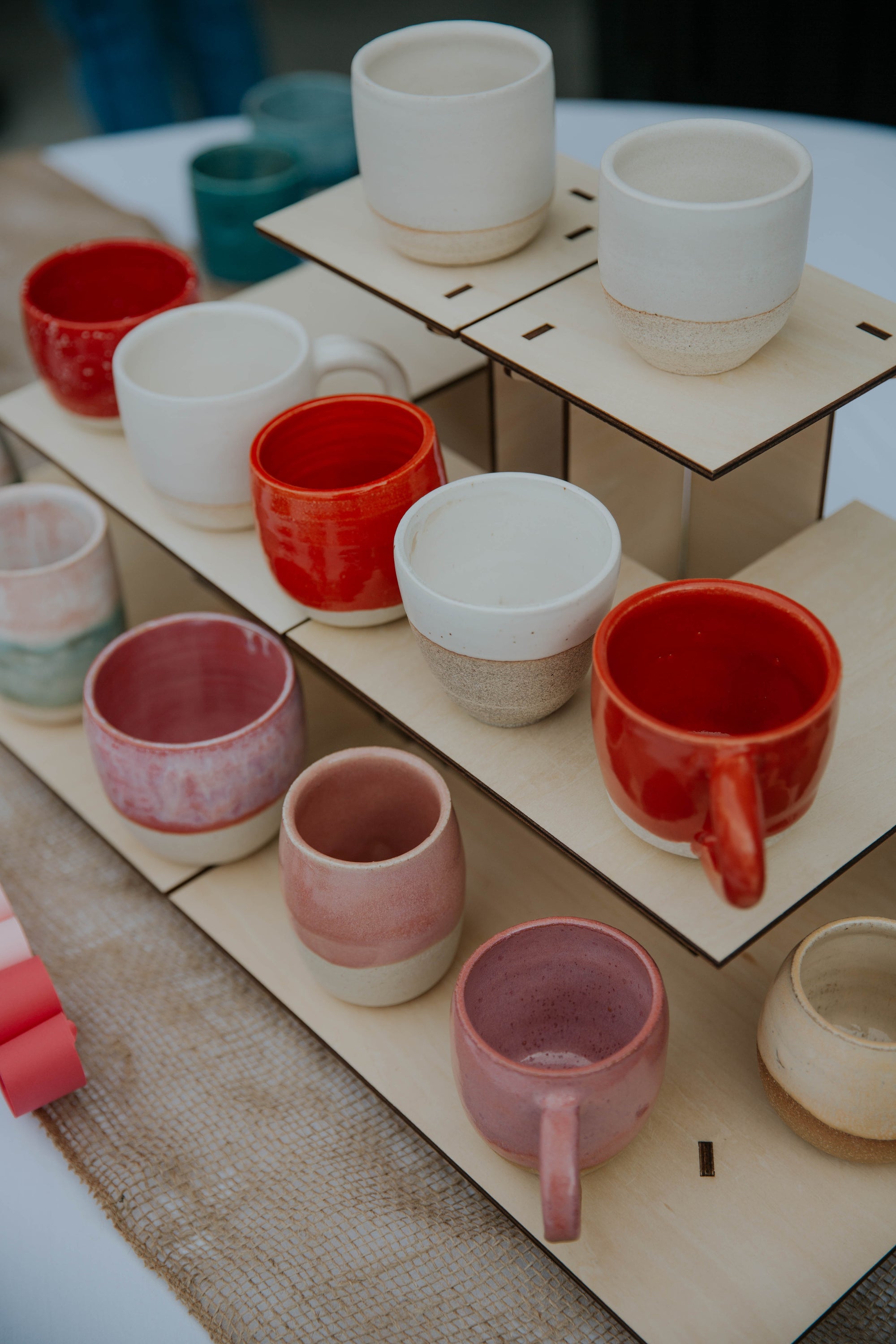 Custom Ceramic Cafe Cup Set of 30 - Costa Mesa Native