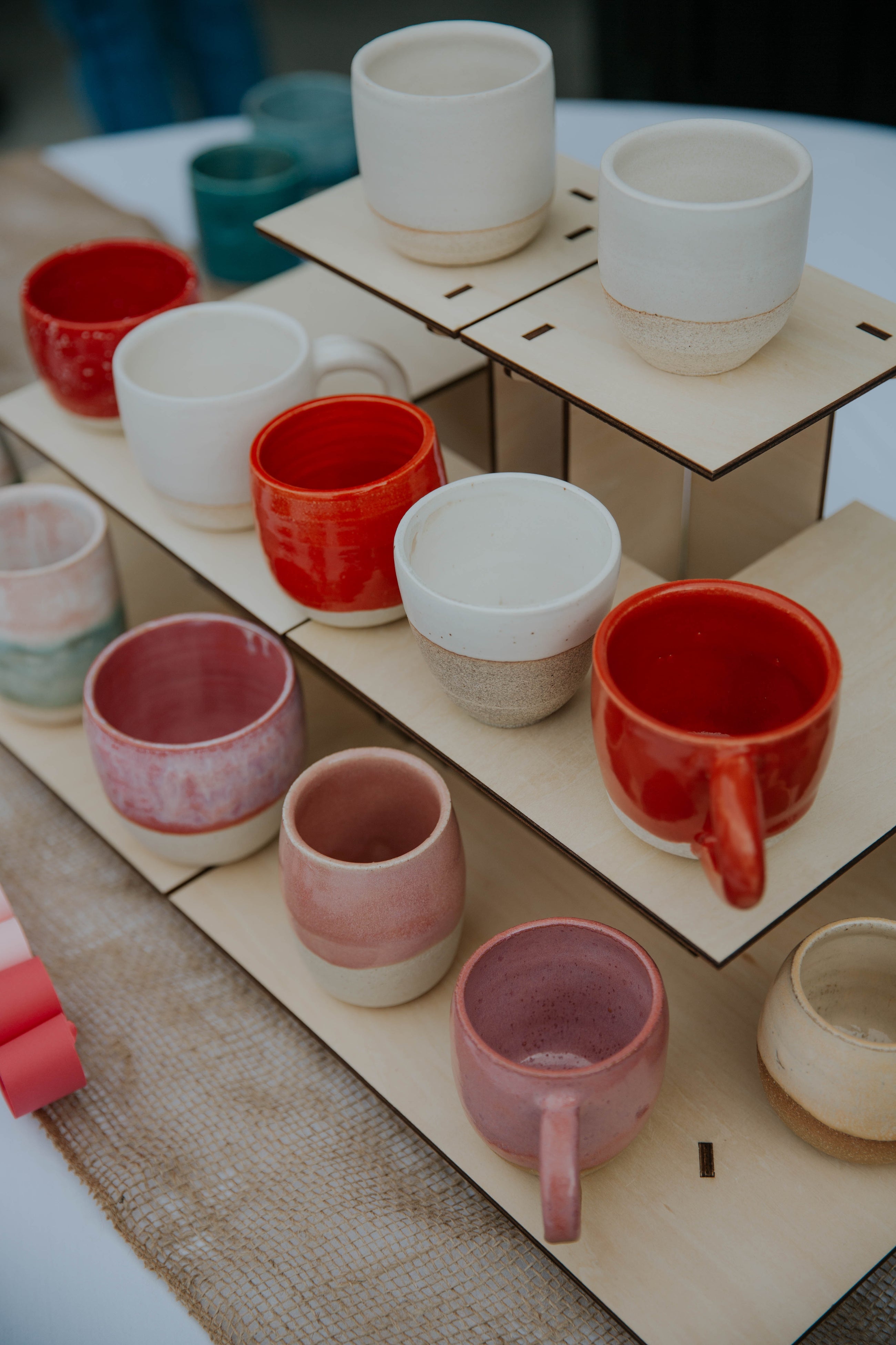 Custom Ceramic Cafe Cup Set of 30 - Costa Mesa Native