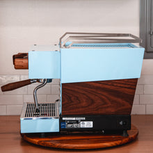 Rare Custom La Marzocco Linea Mini R - Blue and Walnut Espresso Machine