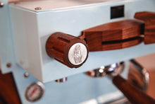 Rare Custom La Marzocco Linea Mini R - Blue and Walnut Espresso Machine