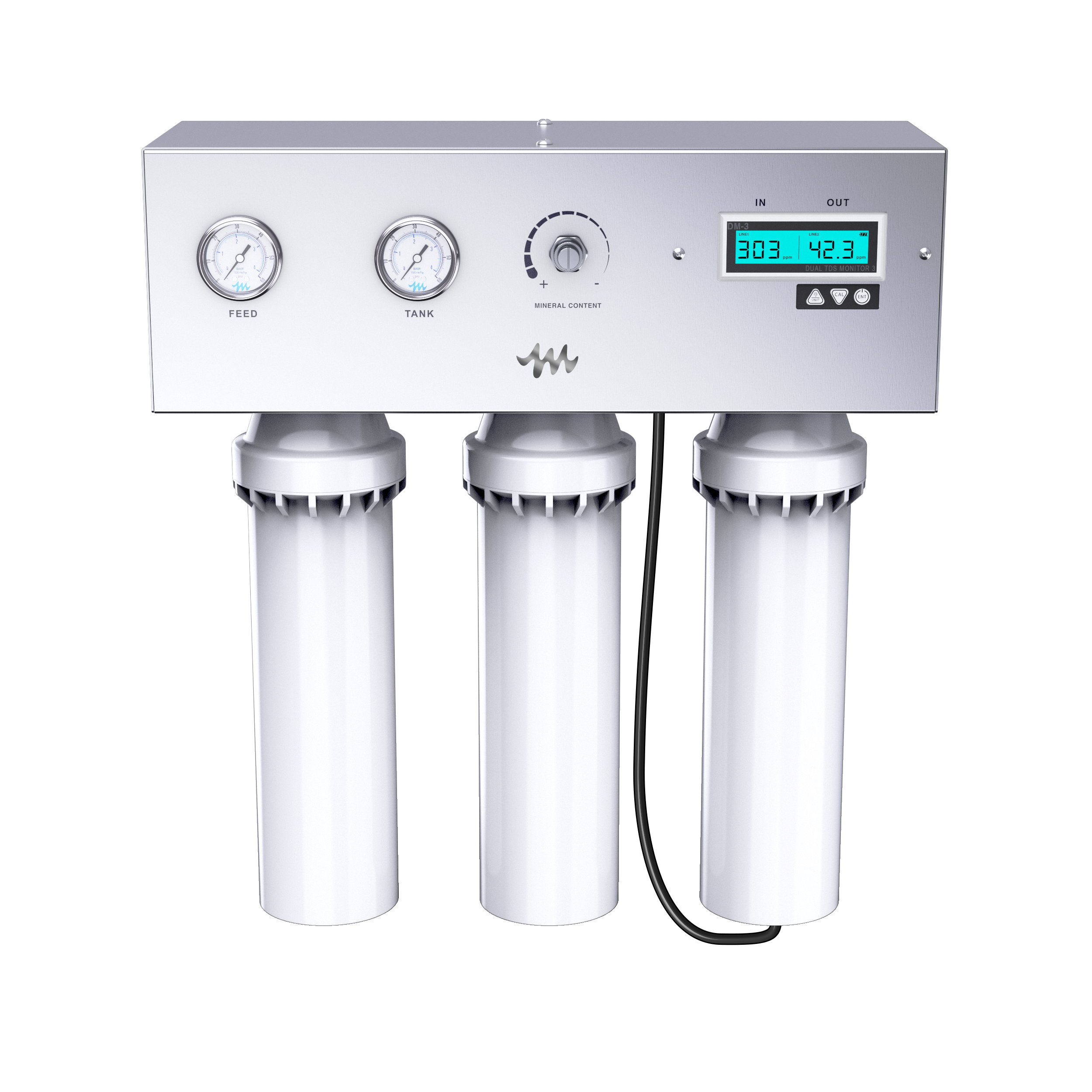 400 GPD Reverse Osmosis System with Blend Valve, TDS Display, and Expansion Tank